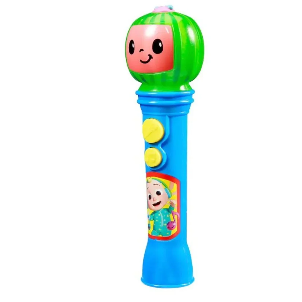 Cocomelon Karaoke Microphone Toy With Lights & Built-In Songs For Kids Ages 3+